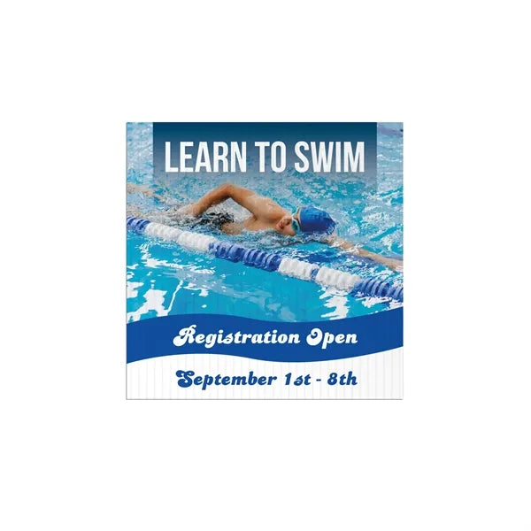 12x12"Custom Outdoor Yard Signs Swimming Regi