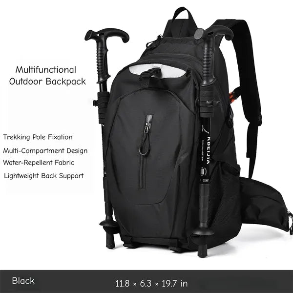 Waterproof Hiking Backpack Trekking Pole Holder Outdoor Bag