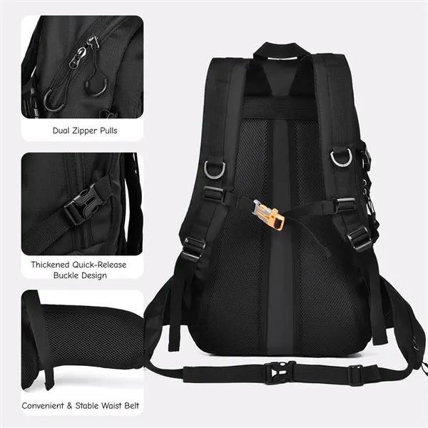 Waterproof Hiking Backpack Trekking Pole Holder Outdoor Bag