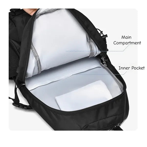 Waterproof Hiking Backpack Trekking Pole Holder Outdoor Bag
