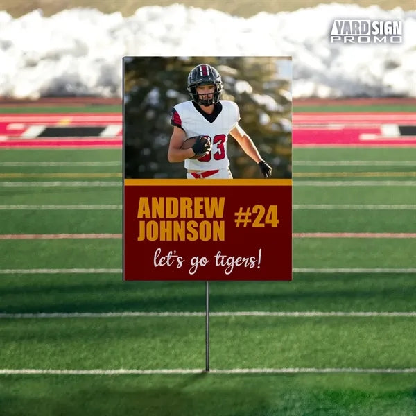 9x12 Custom Outdoor Yard Signs Athlete Name Number 3