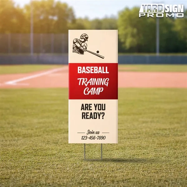 6x18 Custom Outdoor Yard Signs Training Camp