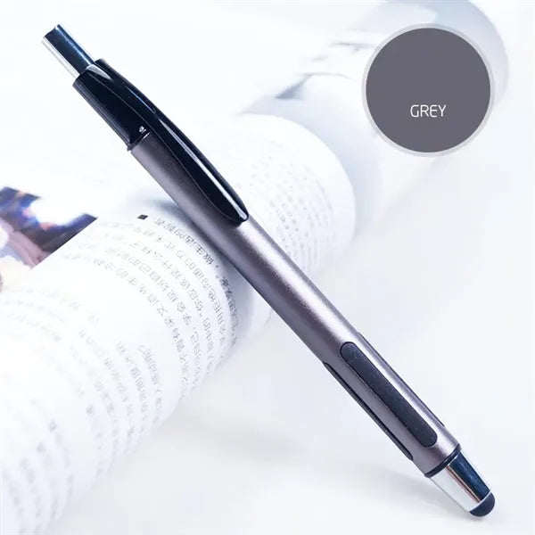 Metal Click Stylus Ballpoint Pen