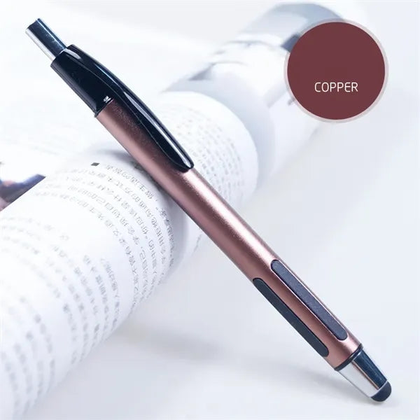 Metal Click Stylus Ballpoint Pen