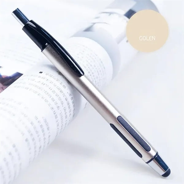 Metal Click Stylus Ballpoint Pen
