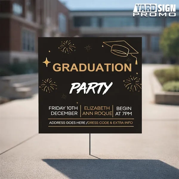 24x24 Custom Outdoor Yard Signs Graduation Party