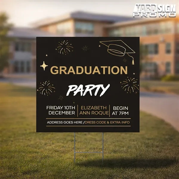 24x24 Custom Outdoor Yard Signs Graduation Party