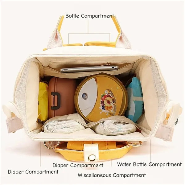 Diaper Backpack Insulated Pocket Stroller Hook Anti Theft
