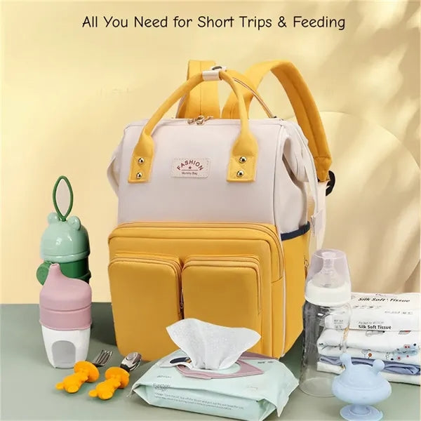 Diaper Backpack Insulated Pocket Stroller Hook Anti Theft