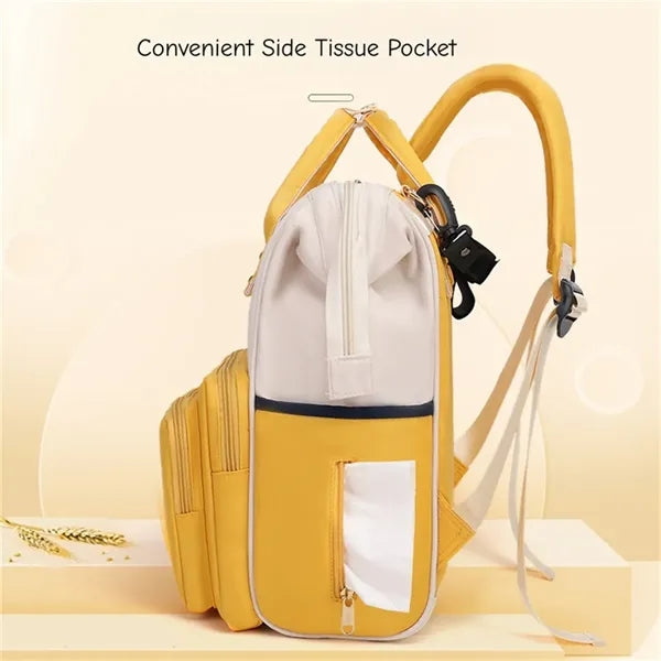 Diaper Backpack Insulated Pocket Stroller Hook Anti Theft