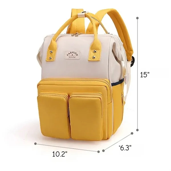 Diaper Backpack Insulated Pocket Stroller Hook Anti Theft