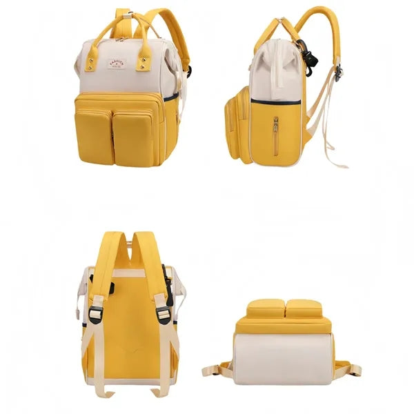 Diaper Backpack Insulated Pocket Stroller Hook Anti Theft