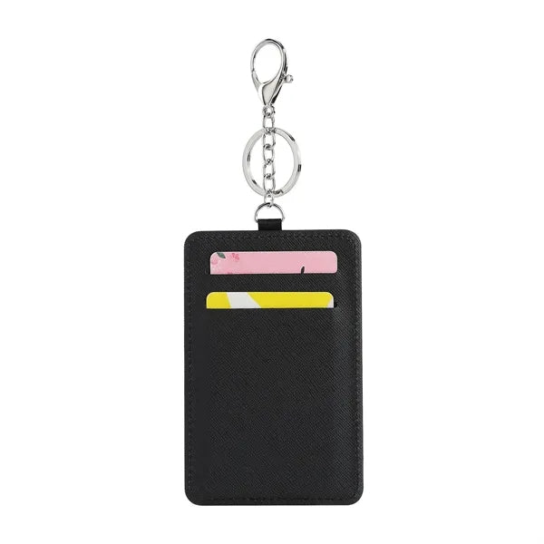 Versatile PU Wallet with Detachable Keychain Lanyard