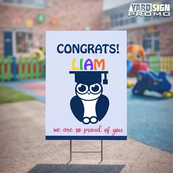 9x12 Custom Outdoor Yard Signs Congrats Liam!