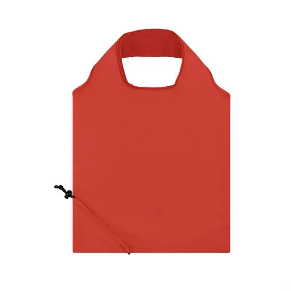 Foldaway Shopper Drawstring Pouch Tote Bag