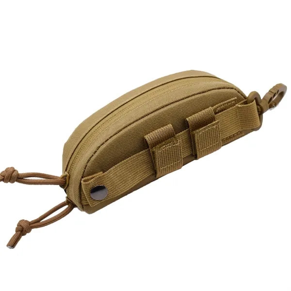 Tactical Eyeglass Case Molle Carabiner Clip Sunglasses Pouch