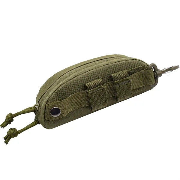 Tactical Eyeglass Case Molle Carabiner Clip Sunglasses Pouch