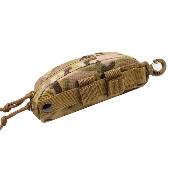 Tactical Eyeglass Case Molle Carabiner Clip Sunglasses Pouch