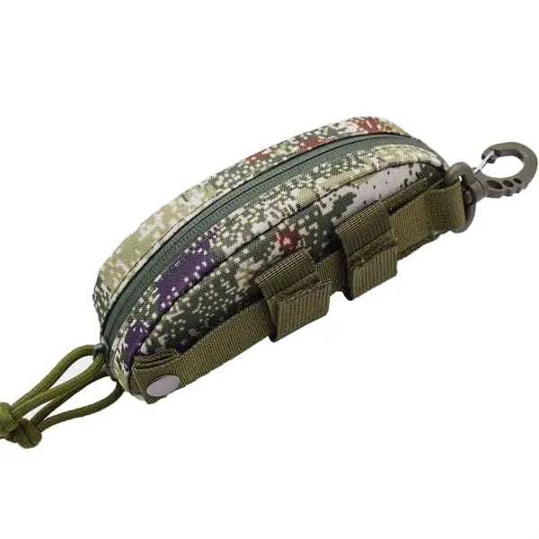 Tactical Eyeglass Case Molle Carabiner Clip Sunglasses Pouch