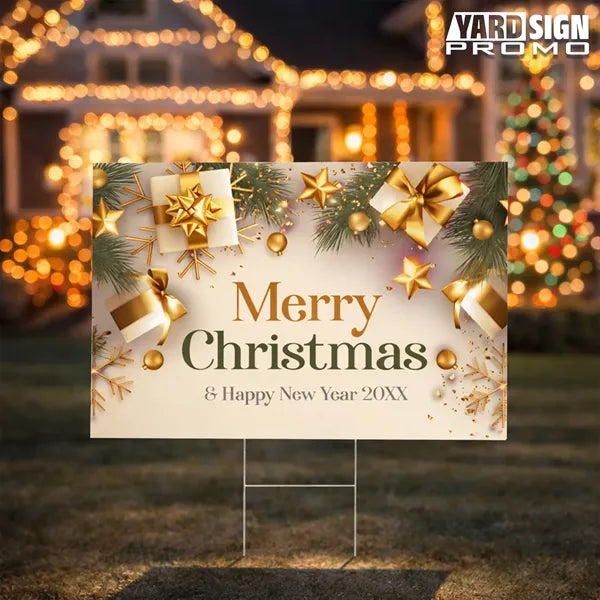 18x12 Custom Outdoor Yard Signs Christmas
