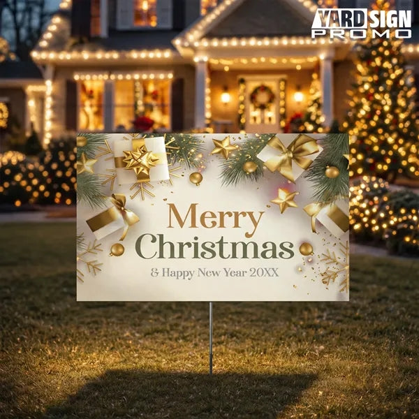 18x12 Custom Outdoor Yard Signs Christmas