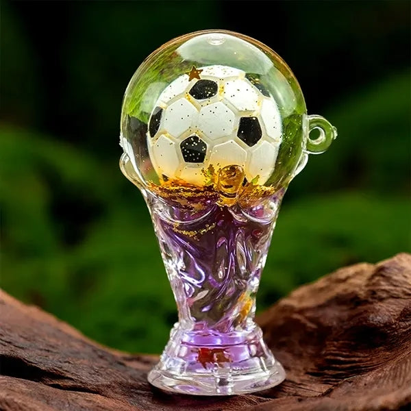 World Cup Sand Keychain-Jules Rimet Trophy Football Design
