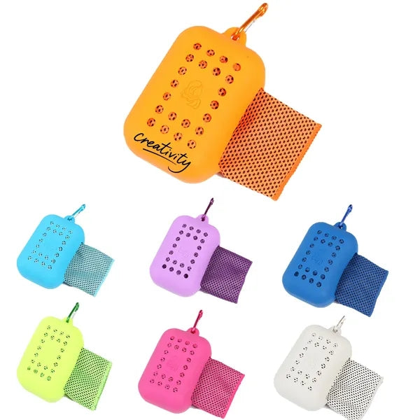Cooling Towel in Silicone Case