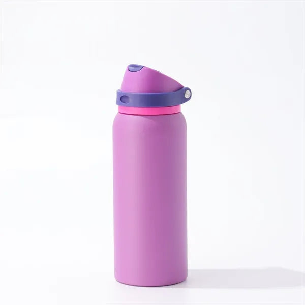 304 Stainless Steel Insulated Water Bottle W/Flip Top Lid