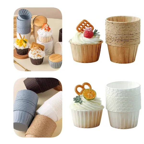Ruffled Cupcake Liners Greaseproof Baking Cups