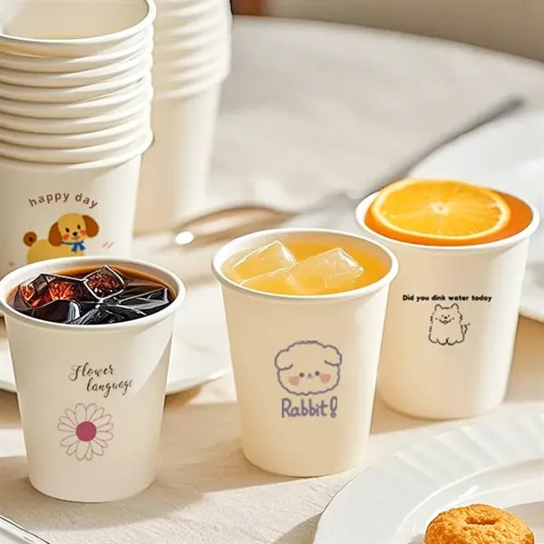 12 oz. Single Wall Paper Cup Color Logo Print