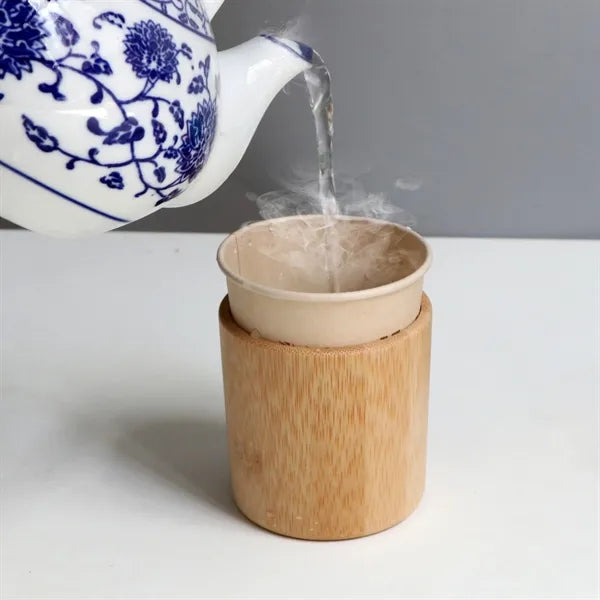 Disposable Cup Sleeve Insulated Bamboo Holder