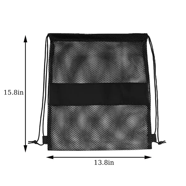 Mesh Drawstring Backpack Bag for Swimming
