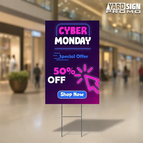 12x18 Custom Outdoor Yard Signs Cyber Monday