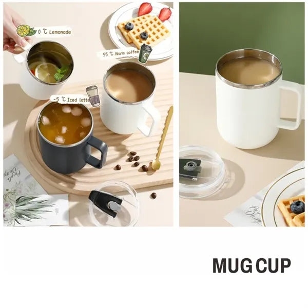 14 oz Stainless Steel Coffee Mug with Lid
