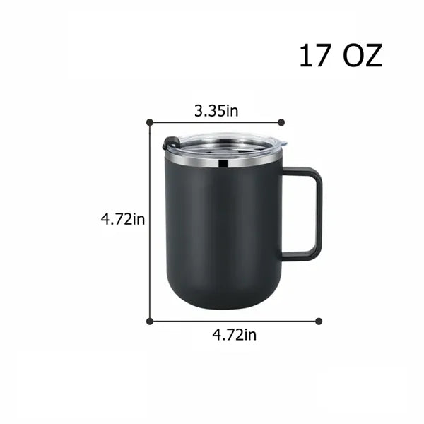 14 oz Stainless Steel Coffee Mug with Lid