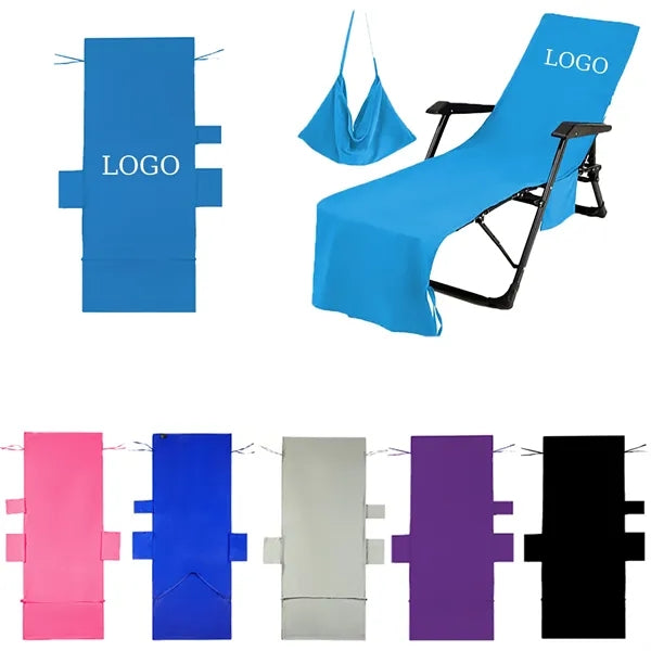 Quick Dry Beach Chair Cover with Pocket