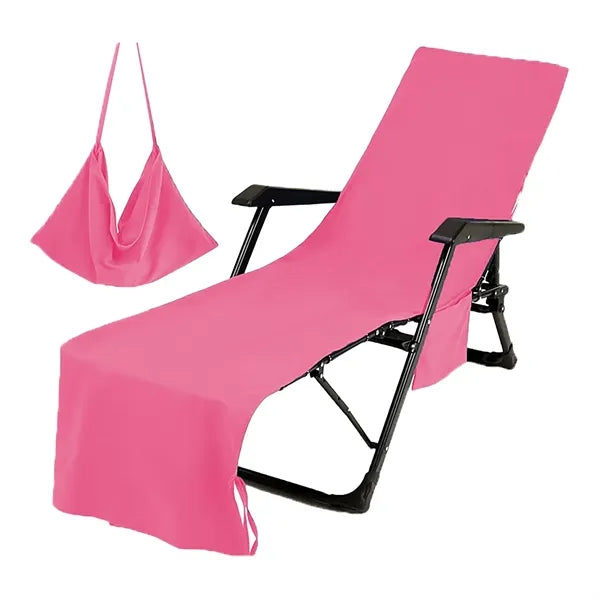 Quick Dry Beach Chair Cover with Pocket