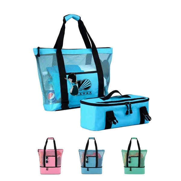 Meash Beach Tote with Insluated Cooler