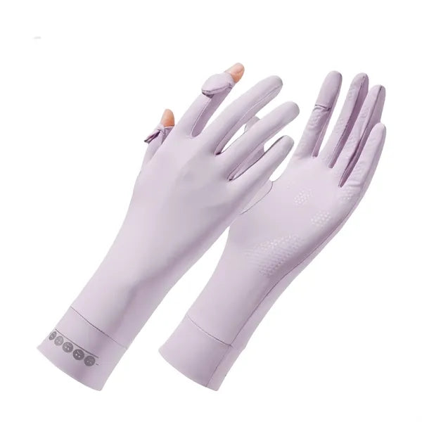 UV Protection Cooling Ice Silk Long Sleeve Sun Gloves