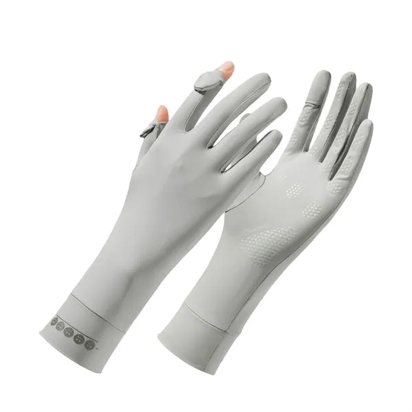 UV Protection Cooling Ice Silk Long Sleeve Sun Gloves