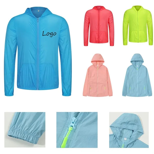 Candy-colored ultra-light outdoor sun protection jacket