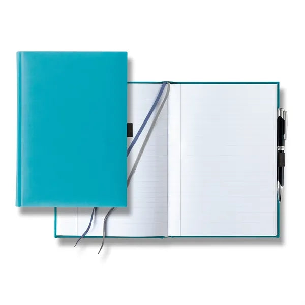 Tucson Grande Lined White Page Journal with Pen & Loop