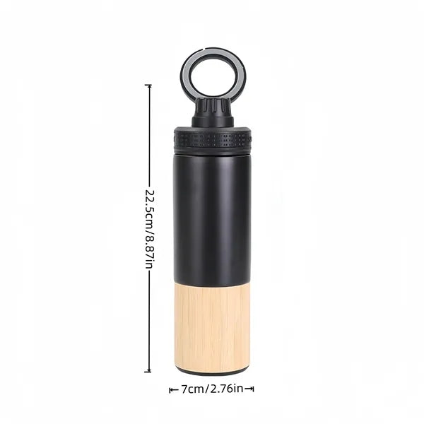 Bamboo Stainless Steel Insulated Travel Mug Magnetic