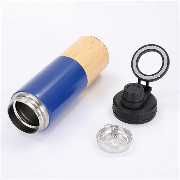 Bamboo Stainless Steel Insulated Travel Mug Magnetic