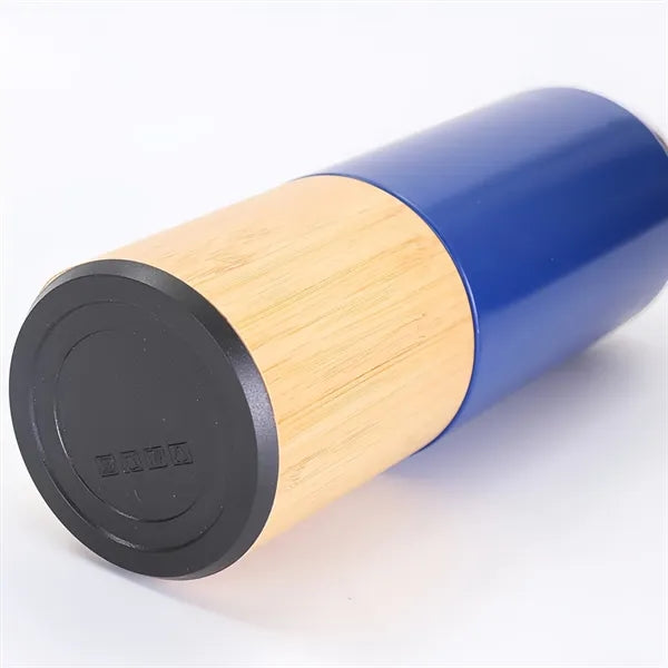 Bamboo Stainless Steel Insulated Travel Mug Magnetic