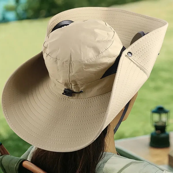 Solar Fan Sun Hat for Fishing
