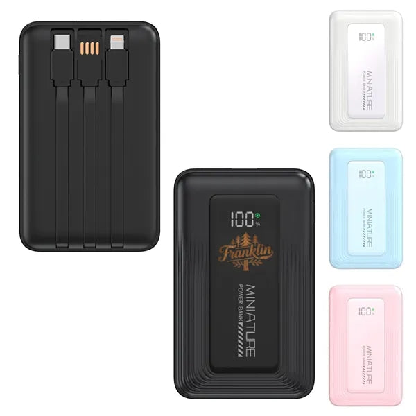 10000mAh Power Bank Built-in Three Cables
