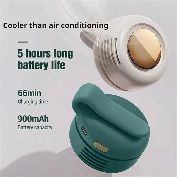 MOQ Portable silent mini bladeless fan 3 speed clip on