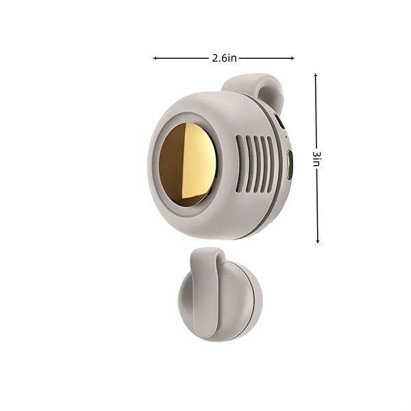 MOQ Portable silent mini bladeless fan 3 speed clip on