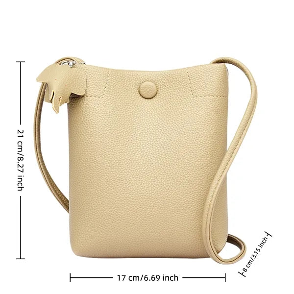 Women Leather Shoulder Crossbody Bag Small Handbag Tote
